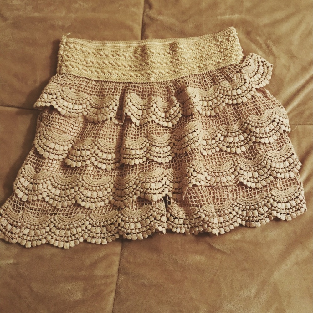 Flared out shorts